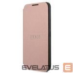 Nugarėlės dėklai Guess  Guess GUBKS22MPSASBPI S22+ S906 pink/pink book Saffiano Stripes