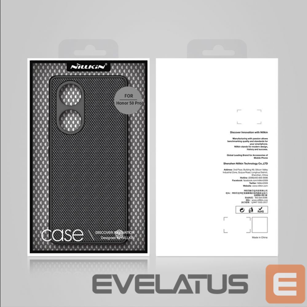 Nugarėlės dėklai Nillkin Nillkin Textured Case durable reinforced case with gel frame and nylon back for Honor 50 Pro black