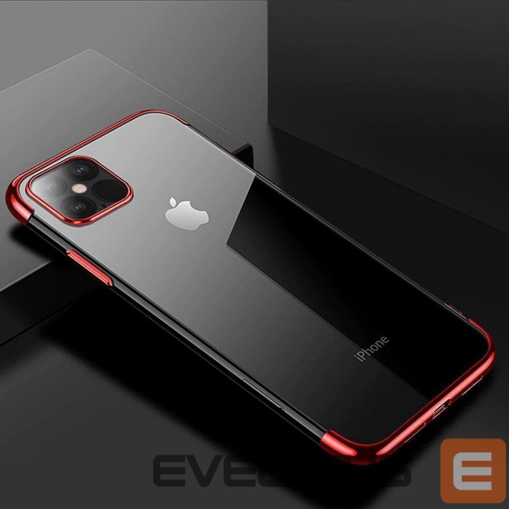 Nugarėlės dėklai Hurtel Transparent || Red