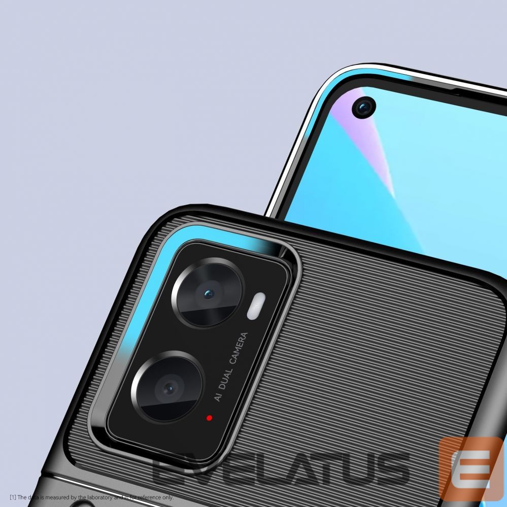 Nugarėlės dėklai Hurtel Thunder Case flexible armored cover for Oppo A76 / Oppo A36 / Realme 9i black