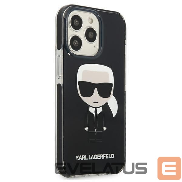 Nugarėlės dėklai Karl Lagerfeld Karl Lagerfeld Iconik Karl Case for iPhone 13 Pro / iPhone 13 - Black