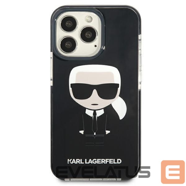 Nugarėlės dėklai Karl Lagerfeld Karl Lagerfeld Iconik Karl Case for iPhone 13 Pro / iPhone 13 - Black