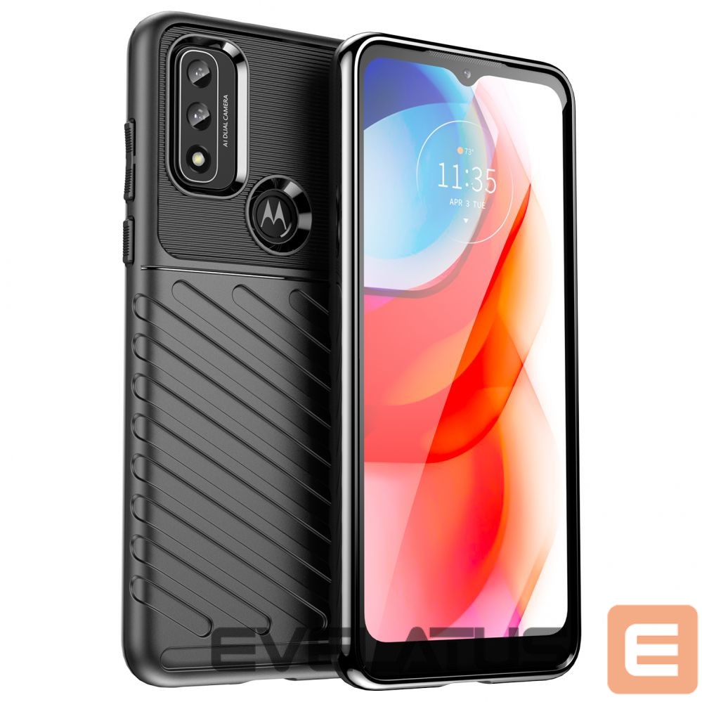 Nugarėlės dėklai Hurtel Thunder Case flexible armored cover for Motorola Moto G Play 2022 black