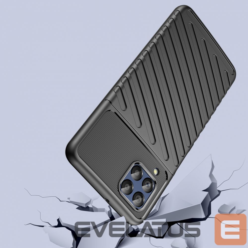 Nugarėlės dėklai Hurtel Thunder Case flexible armored cover for Samsung Galaxy M53 5G black