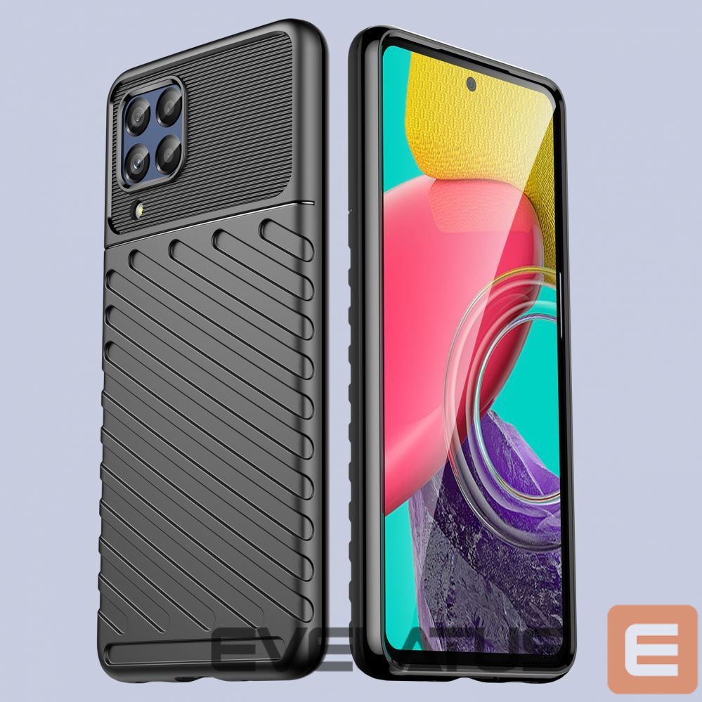 Nugarėlės dėklai Hurtel Thunder Case flexible armored cover for Samsung Galaxy M53 5G black