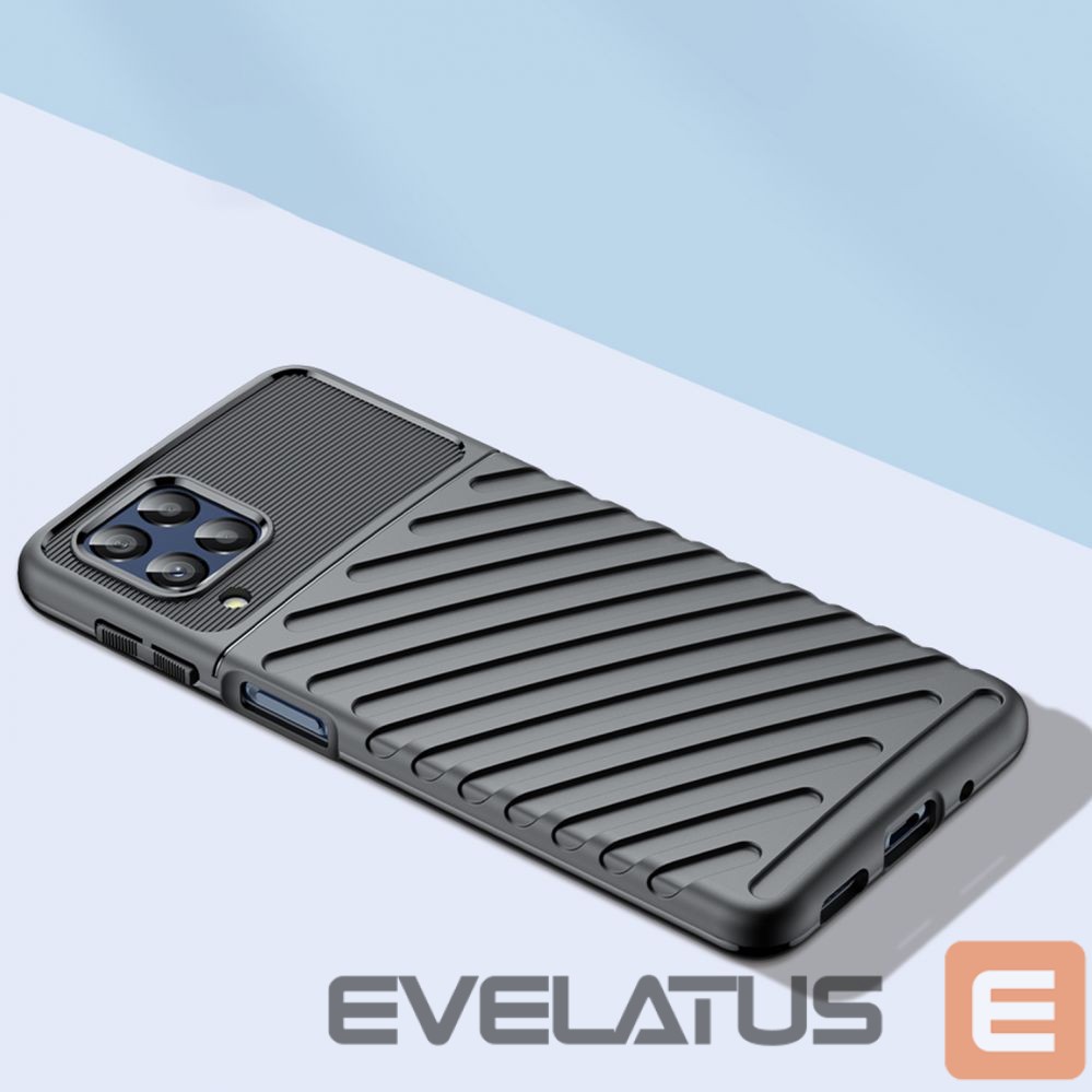 Nugarėlės dėklai Hurtel Thunder Case flexible armored cover for Samsung Galaxy M53 5G black