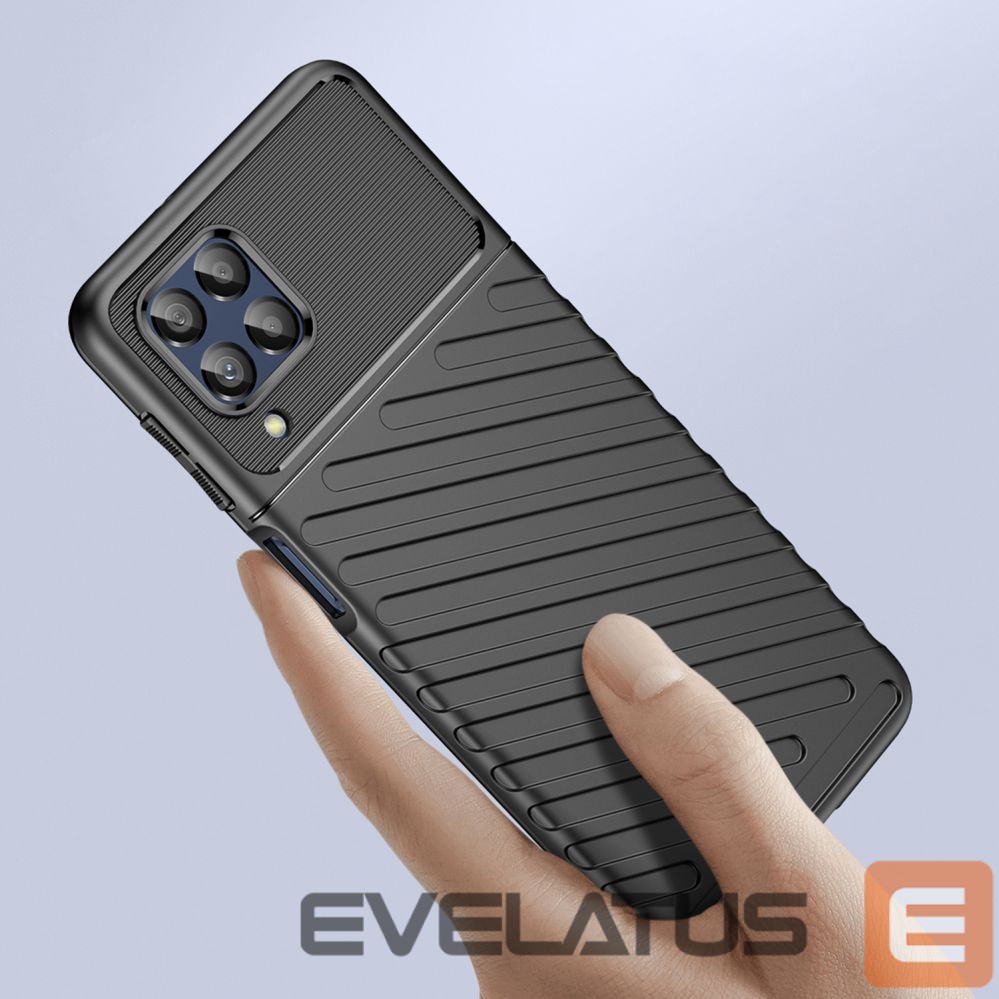 Nugarėlės dėklai Hurtel Thunder Case flexible armored cover for Samsung Galaxy M53 5G black