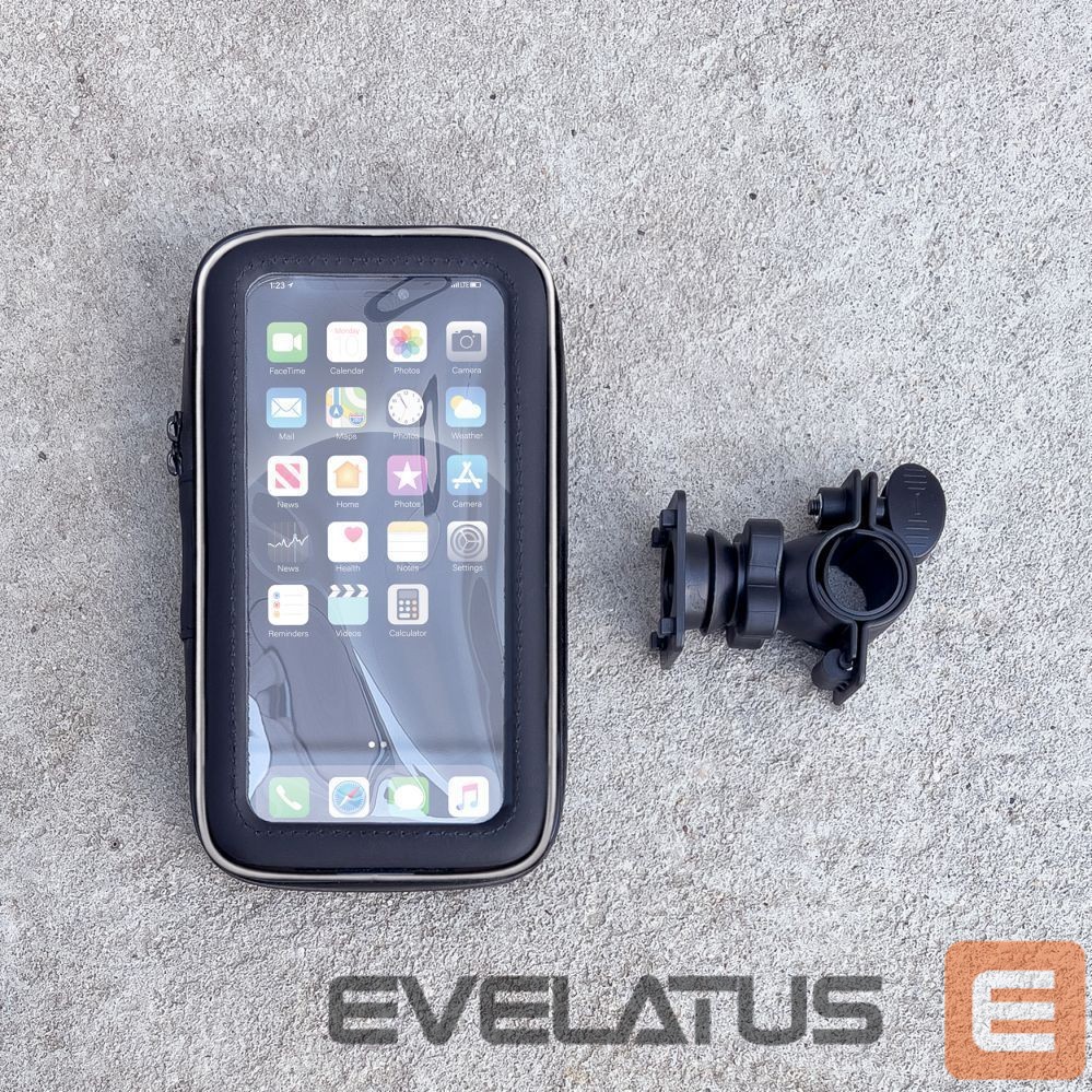 Nugarėlės dėklai Wozinsky - Wozinsky phone holder for bike, motorcycle, scooter black (WBHBK7)