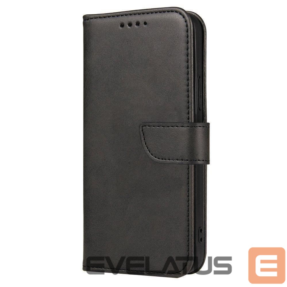 Nugarėlės dėklai Hurtel Magnet Case elegant case cover case with a flap and stand function Honor Magic 4 Pro black