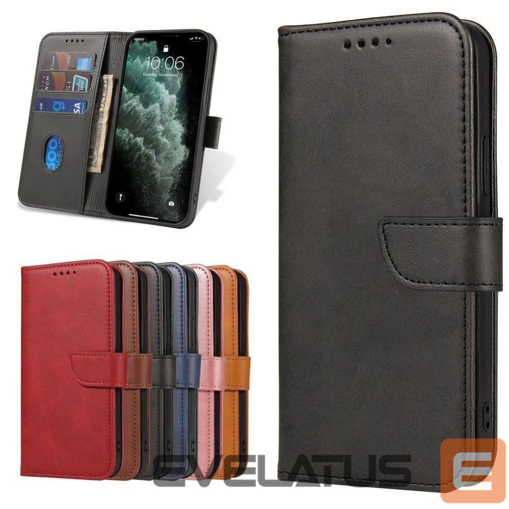 Nugarėlės dėklai Hurtel Magnet Case elegant case case cover with a flap and stand function Honor Magic 4 black