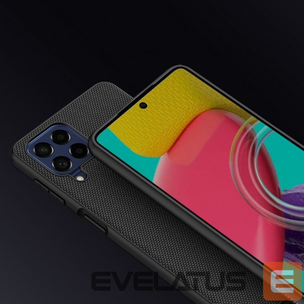 Nugarėlės dėklai Nillkin Nillkin Textured Case durable reinforced case with gel frame and nylon back for Samsung Galaxy M53 5G black
