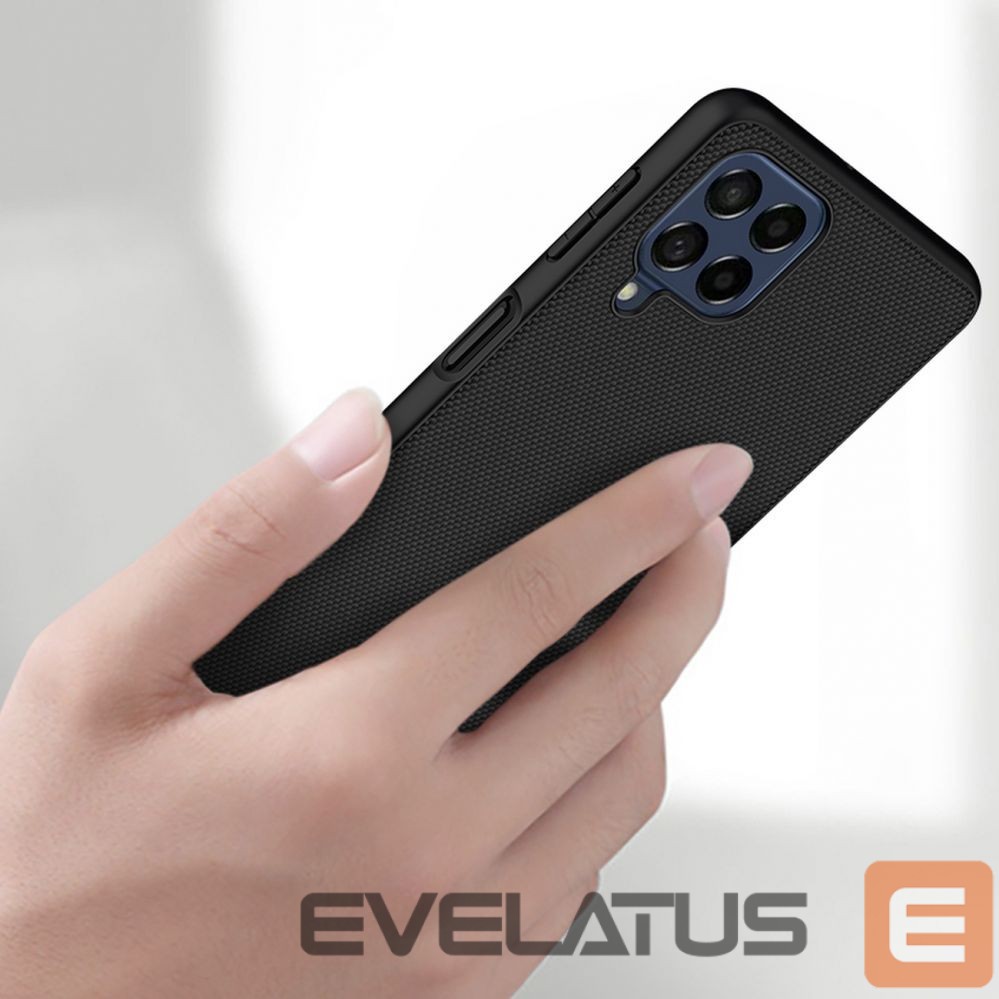 Nugarėlės dėklai Nillkin Nillkin Textured Case durable reinforced case with gel frame and nylon back for Samsung Galaxy M53 5G black