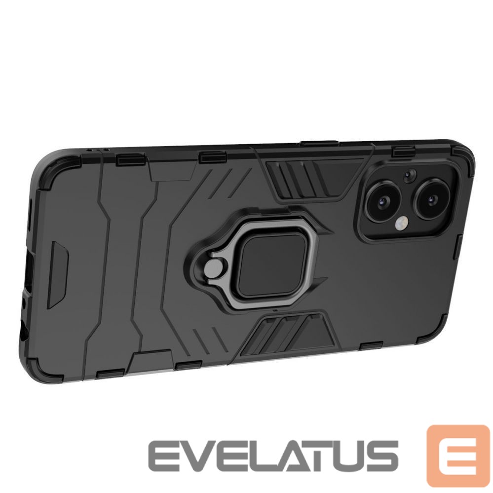 Nugarėlės dėklai Hurtel Ring Armor tough hybrid case cover + magnetic holder for OnePlus Nord N20 5G black