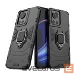 Nugarėlės dėklai Hurtel  Ring Armor armored hybrid case cover + magnetic holder for OnePlus Ace black 