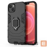Nugarėlės dėklai Hurtel - Ring Armor case for iPhone 14 Plus armored cover magnetic holder ring black 