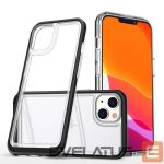 Nugarėlės dėklai Hurtel  Black || Transparent 