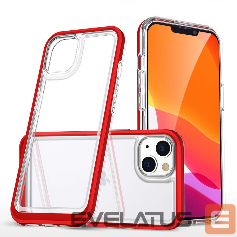 Nugarėlės dėklai Hurtel - Red || Transparent