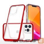 Nugarėlės dėklai Hurtel  Red || Transparent 