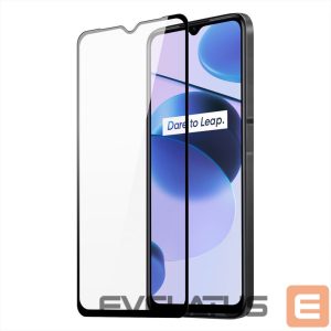 Apsauginiai stiklai Dux Ducis  Dux Ducis 9D Tempered Glass full screen 9H tempered glass with frame Realme C35 black (case friendly) 
