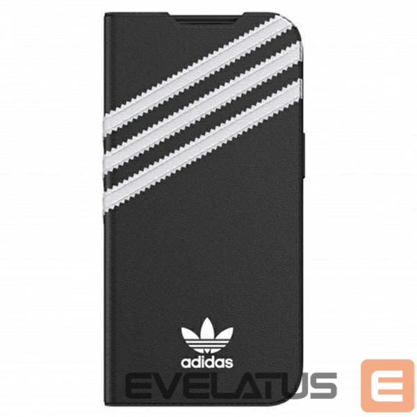 Nugarėlės dėklai Adidas Adidas OR Booklet Case PU iPhone 13 Pro / 13 6,1" czarno biały/black white 47112