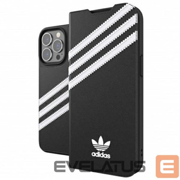 Nugarėlės dėklai Adidas Adidas OR Booklet Case PU iPhone 13 Pro / 13 6,1" czarno biały/black white 47112