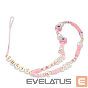 Kiti Guess  Guess pendant GUSTSHPP Phone Strap pink/pink Beads Shell