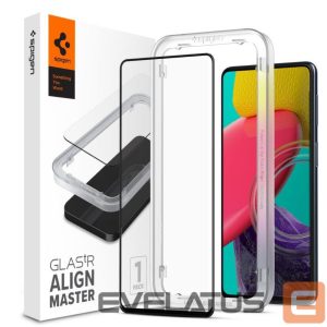 Apsauginiai stiklai Spigen  Spigen ALM Glass FC Tempered Glass for Samsung Galaxy M53 5G - Black 