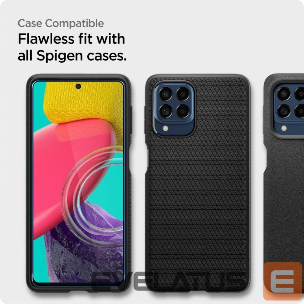 Apsauginiai stiklai Spigen Spigen ALM Glass FC Tempered Glass for Samsung Galaxy M53 5G - Black