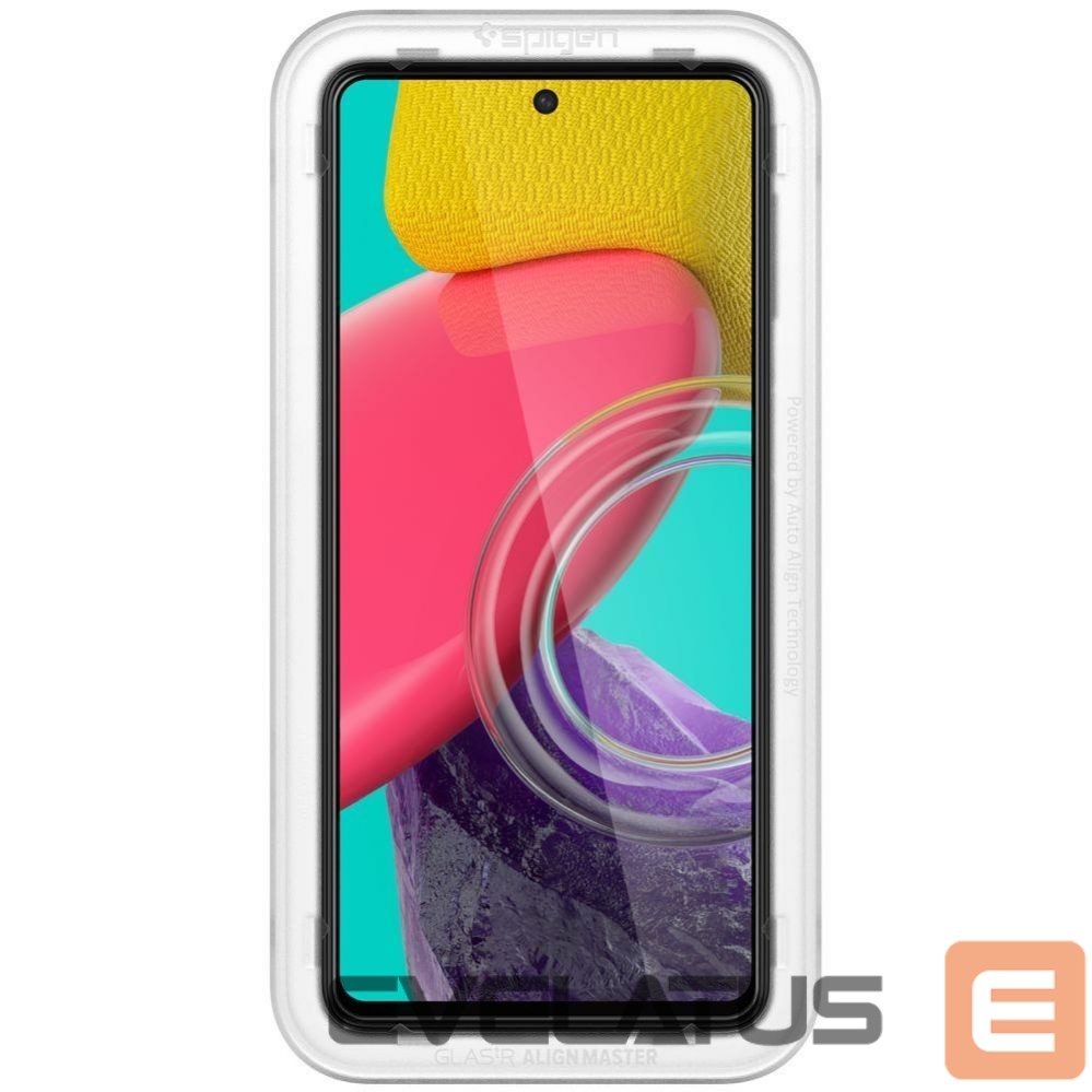 Apsauginiai stiklai Spigen Spigen ALM Glass FC Tempered Glass for Samsung Galaxy M53 5G - Black