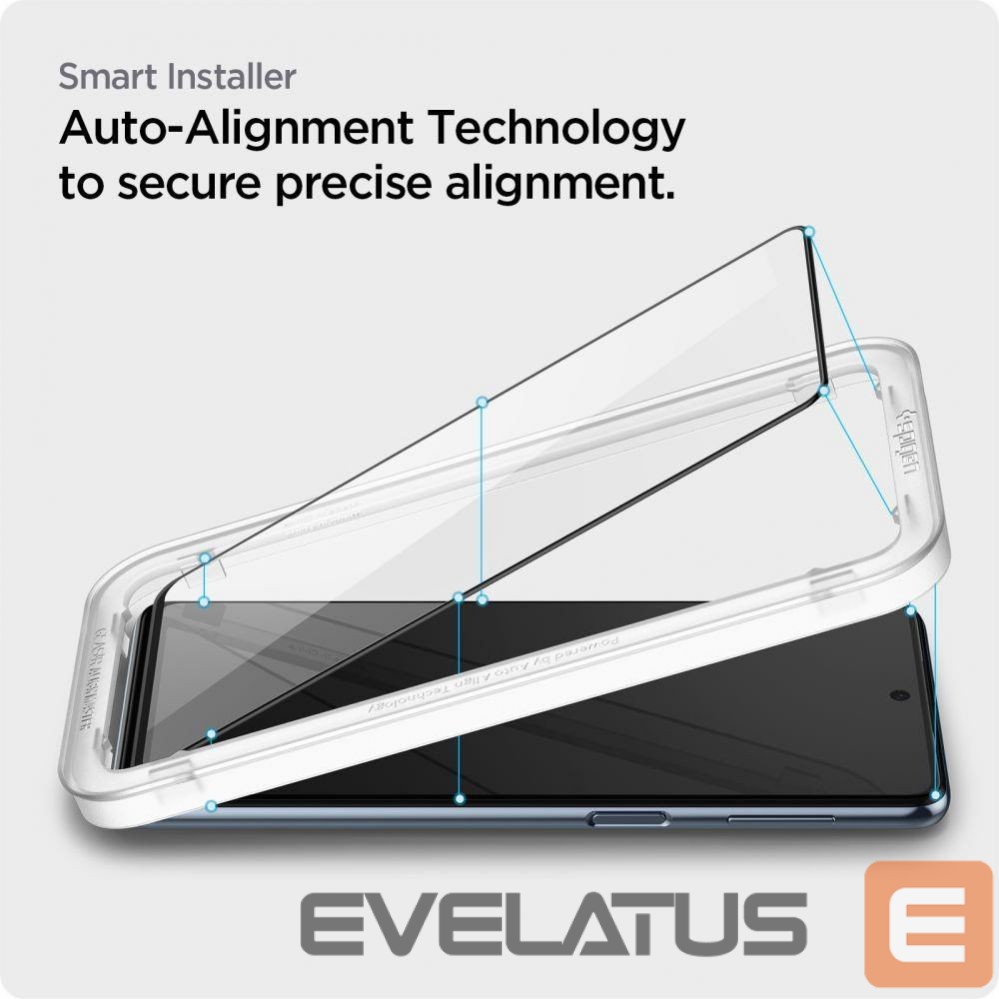 Apsauginiai stiklai Spigen Spigen ALM Glass FC Tempered Glass for Samsung Galaxy M53 5G - Black