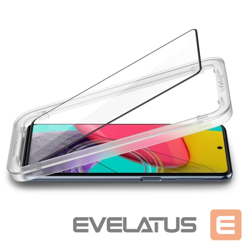 Apsauginiai stiklai Spigen Spigen ALM Glass FC Tempered Glass for Samsung Galaxy M53 5G - Black