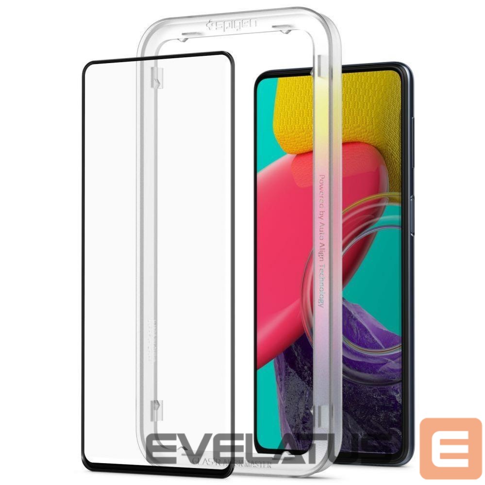 Apsauginiai stiklai Spigen Spigen ALM Glass FC Tempered Glass for Samsung Galaxy M53 5G - Black