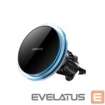 Automatinis laikiklis Joyroom  Joyroom car phone holder with 15W Qi inductive charger (MagSafe compatible) for air vent, silver (JR-ZS291) Black