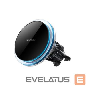 Automatinis laikiklis Joyroom  Joyroom car phone holder with 15W Qi inductive charger (MagSafe compatible) for air vent, silver (JR-ZS291) Black