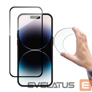 Apsauginiai stiklai Wozinsky  Wozinsky Full Cover Flexi Nano Glass tempered glass for iPhone 14 Pro Max flexible with a black frame 