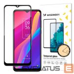 Nugarėlės dėklai Wozinsky  Wozinsky super tough Full Glue tempered glass full screen with Case Friendly TCL 30E black frame 