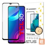 Nugarėlės dėklai Wozinsky  Wozinsky super durable Full Glue tempered glass full screen with Case Friendly TCL 30 black frame 