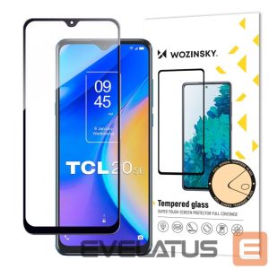Apsauginiai stiklai Wozinsky  Wozinsky Full Glue Tempered Glass Tempered Glass for TCL 20 SE 9H Full Screen with Black Frame 