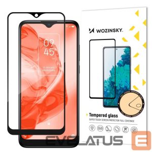 Nugarėlės dėklai Wozinsky  Wozinsky super durable Full Glue tempered glass full screen with Case Friendly TCL 205 black frame 