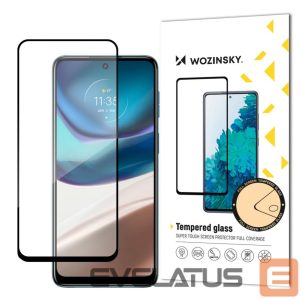 Nugarėlės dėklai Wozinsky  Wozinsky Super Durable Full Glue Tempered Glass Full Screen With Frame Case Friendly Motorola Moto G42 Black 