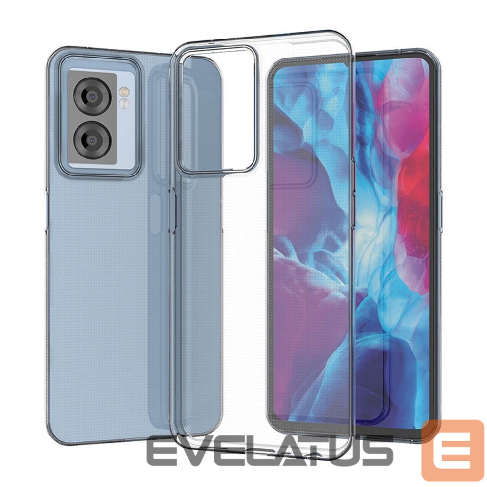 Nugarėlės dėklai Hurtel Ultra Clear 0.5mm Case for Oppo A57 5G / A57 / A77 5G / A77 / K10 5G, Realme V23 5G / Narzo 50 5G / Q5i 5G Thin Cover Transparent