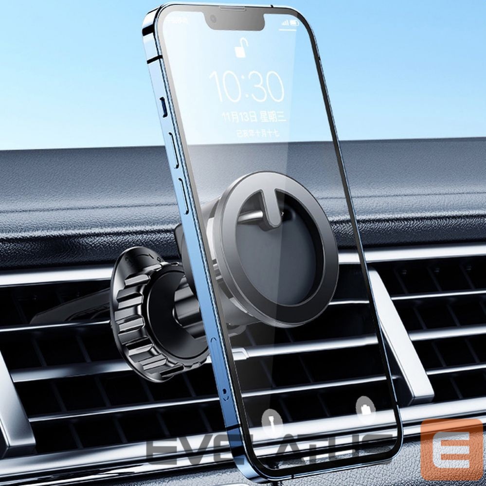 Automatinis laikiklis Joyroom Joyroom kit multifunctional magnetic car holder ring phone support black (JR-ZS294)