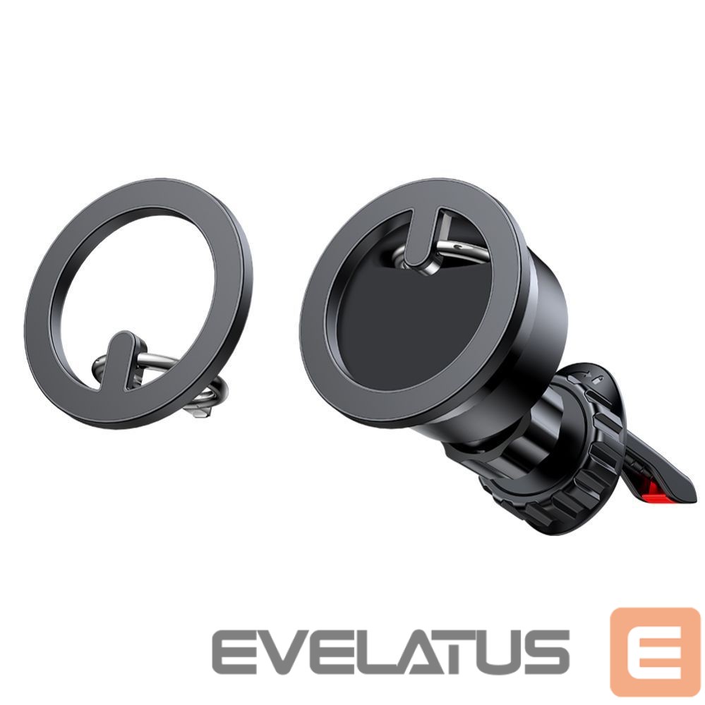Automatinis laikiklis Joyroom Joyroom kit multifunctional magnetic car holder ring phone support black (JR-ZS294)