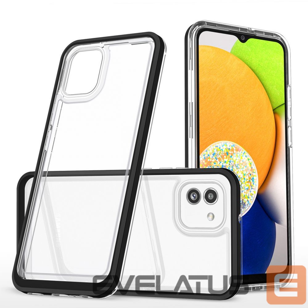 Nugarėlės dėklai Hurtel Black || Transparent