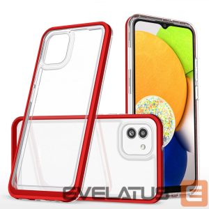 Nugarėlės dėklai Hurtel  Red || Transparent 