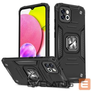 Nugarėlės dėklai Wozinsky  Wozinsky Ring Armor case for Samsung Galaxy A03 armored cover magnetic holder ring black 