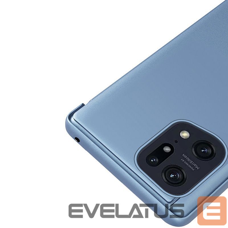 Nugarėlės dėklai Hurtel Clear View Case cover for Oppo Find X5 Pro cover with a flap black