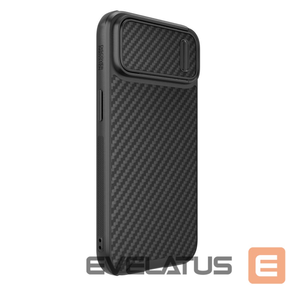 Nugarėlės dėklai Nillkin Nillkin Synthetic Fiber S Case iPhone 14 case with camera cover, black