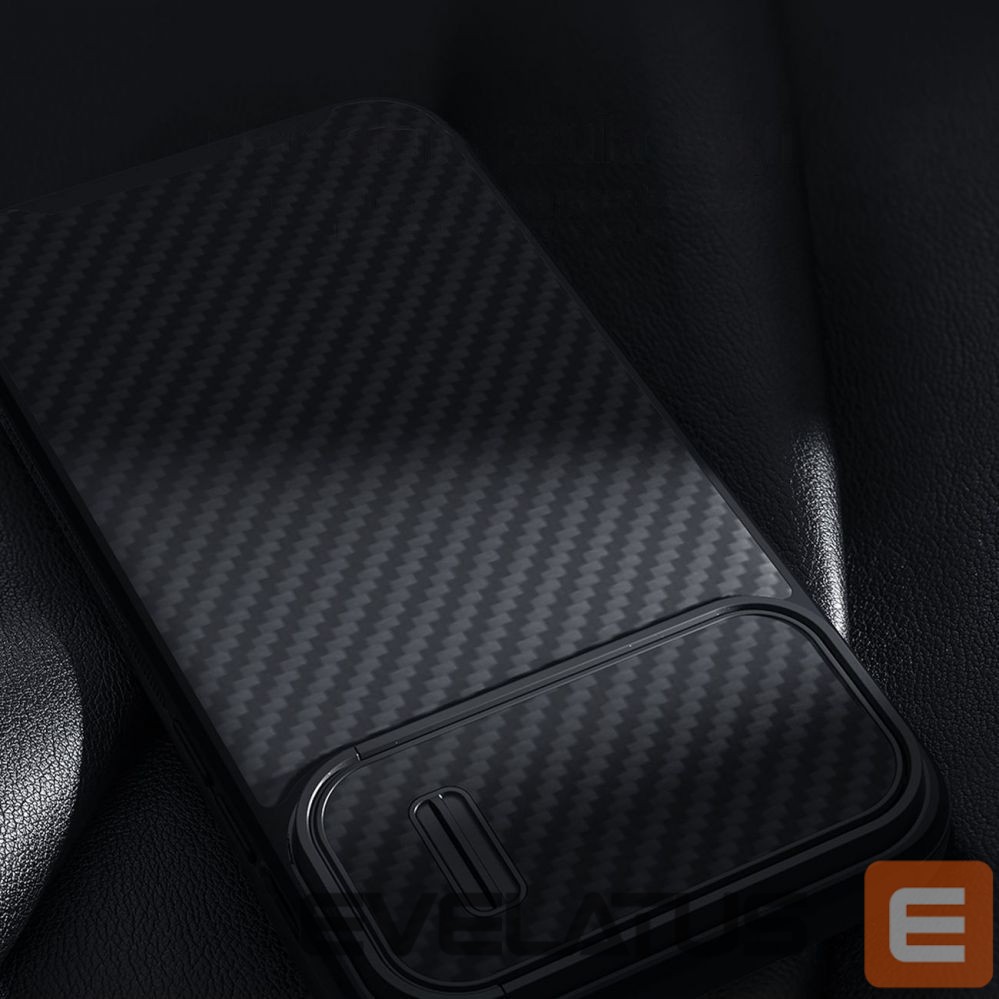 Nugarėlės dėklai Nillkin Nillkin Synthetic Fiber S Case iPhone 14 case with camera cover, black