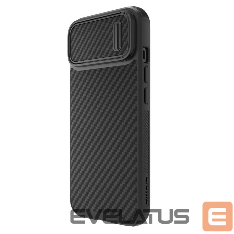 Nugarėlės dėklai Nillkin Nillkin Synthetic Fiber S Case iPhone 14 case with camera cover, black